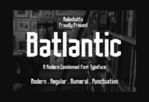 Batlantic Font Poster 1