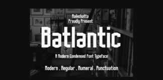 Batlantic Font Poster 1