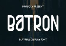 Batron Font Poster 1