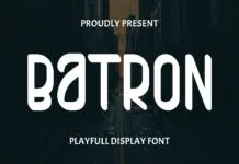 Batron Font Batron Font Poster 1