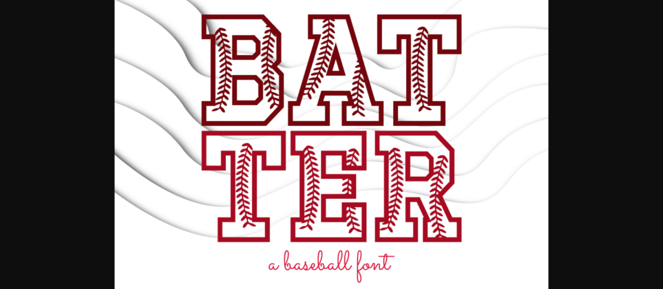 Batter Font Poster 3