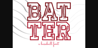 Batter Font Poster 1