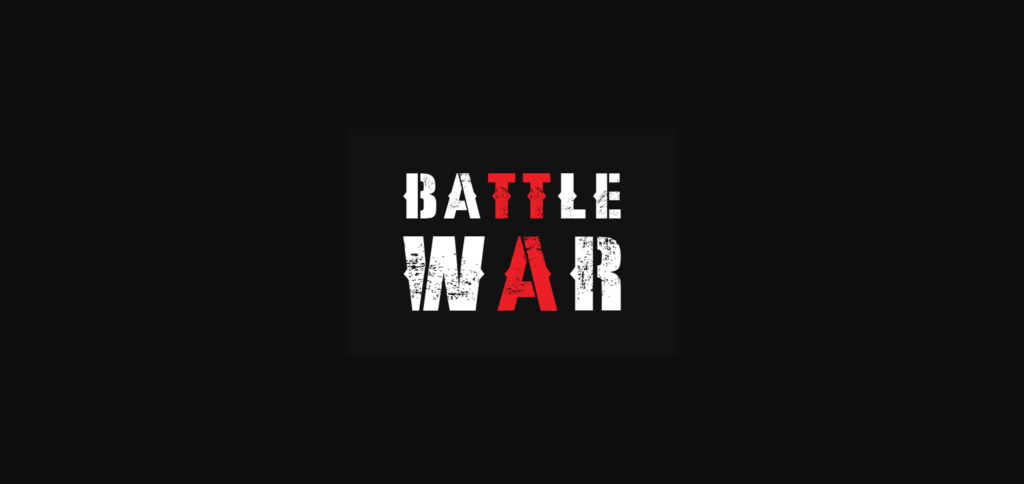 Battle War Font Poster 1