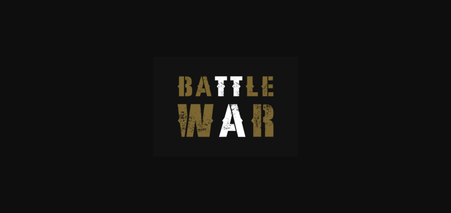 Battle War Font Poster 4
