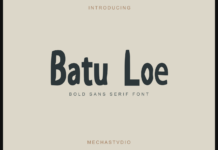 Batu Loe Font Poster 1