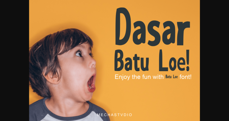 Batu Loe Font Poster 4