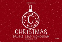 Bauble Star Font Poster 1