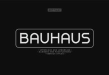 Bauhaus Font Poster 1