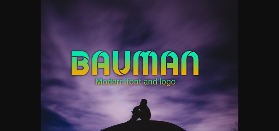 Bauman Font Poster 3