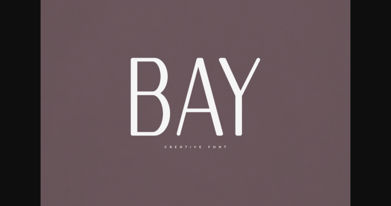 Bay Font Poster 3