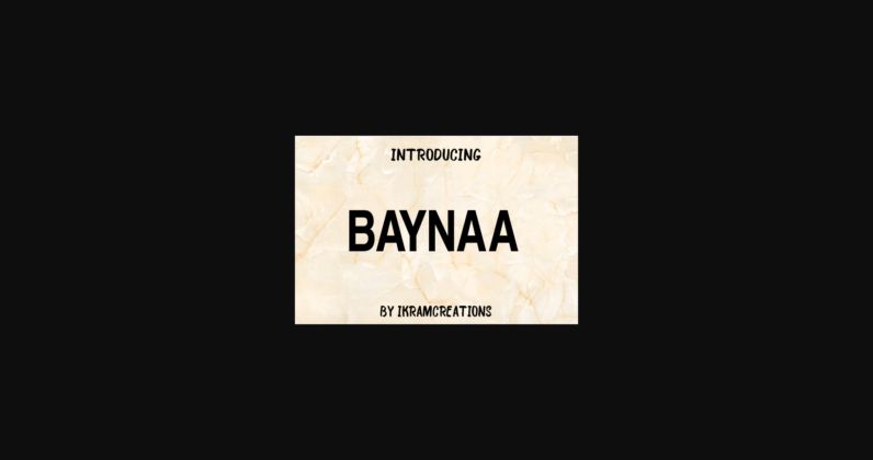 Baynaa Font Poster 3