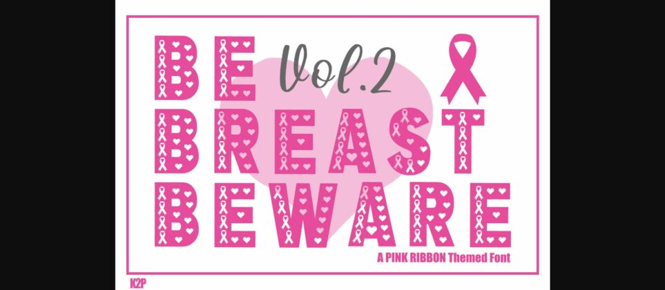 Be Breast Beware Vol.2 Font Poster 3