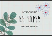 Be Happy Font Poster 1