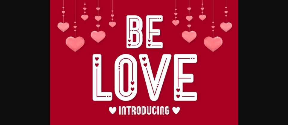 Be Love Font Poster 3