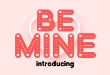 Be Mine Font Poster 1