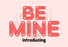 Be Mine Font Poster 1