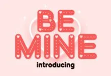 Be Mine Font Be Mine Font Poster 1