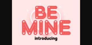 Be Mine Font Poster 1