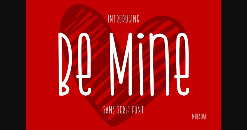Be Mine Font Poster 3