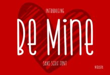 Be Mine Font Poster 1