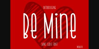 Be Mine Font Poster 1