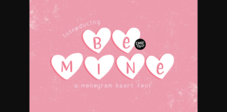 Be Mine Font Poster 1