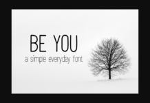 Be You Font Poster 1