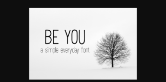 Be You Font Poster 1