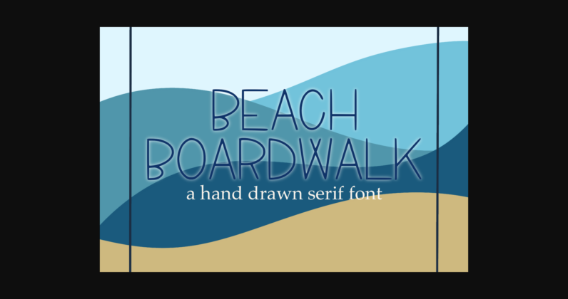Beach Boardwalk Font Poster 3
