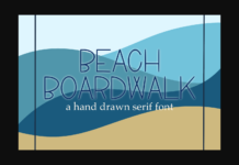 Beach Boardwalk Font Poster 1