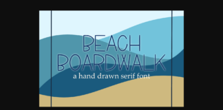 Beach Boardwalk Font Poster 1