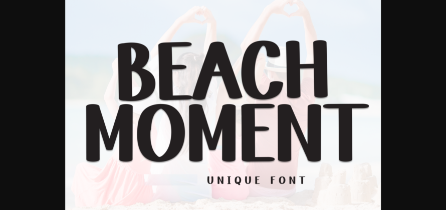 Beach Moment Font Poster 3