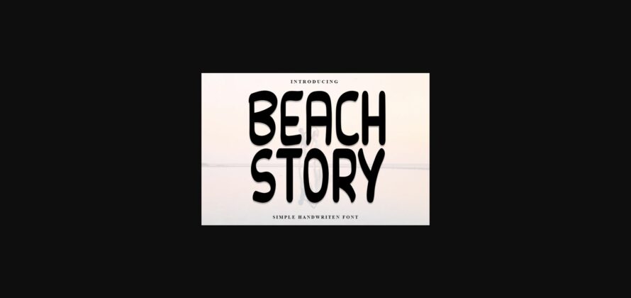 Beach Story Font Poster 3