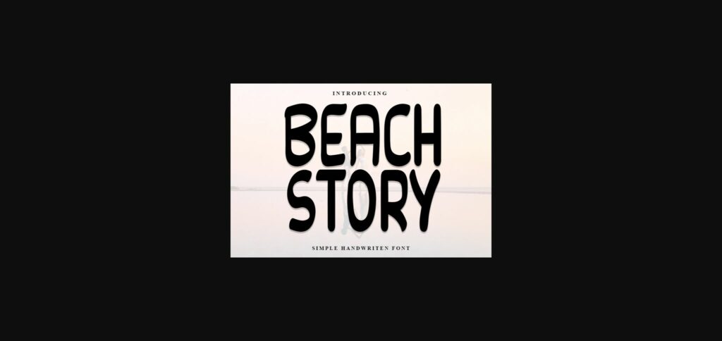 Beach Story Font Poster 1