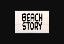 Beach Story Font Poster 1