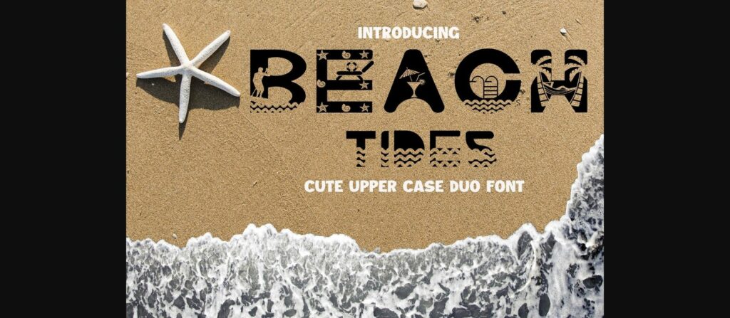 Beach Tides Font Poster 3