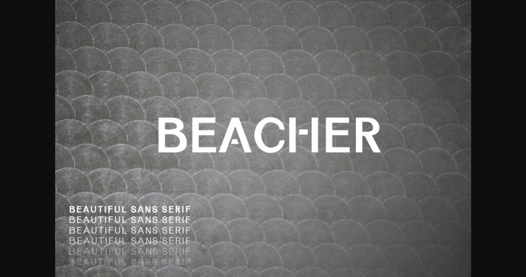 Beacher Family Font Poster 3