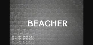 Beacher Family Font Poster 1