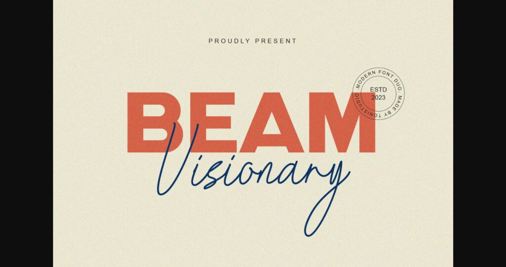 Beam Visionary Font Poster 3