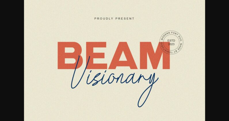 Beam Visionary Font Poster 3