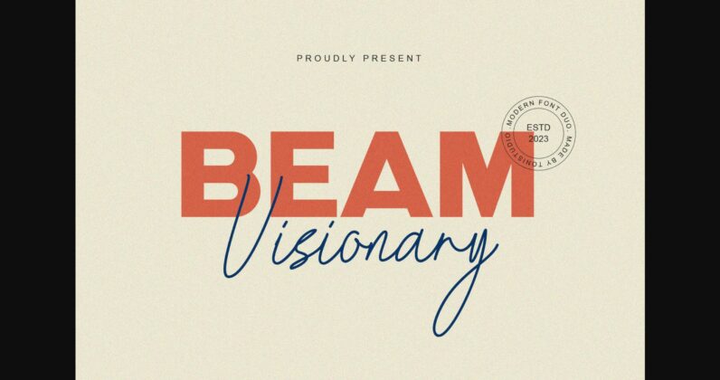 Beam Visionary Font Poster 1