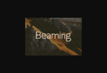Beaming Font Poster 1