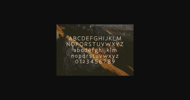 Beaming Font Poster 4