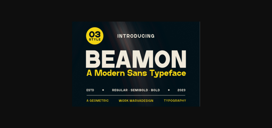 Beamon Font Poster 3