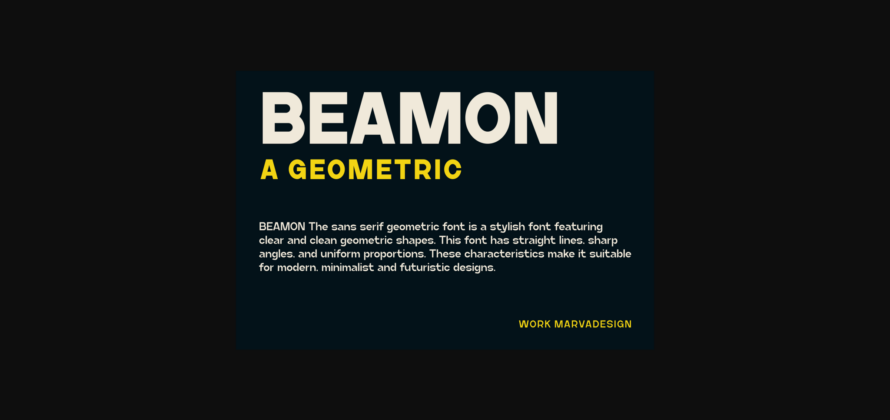 Beamon Font Poster 8