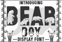 Bear Boy Font Bear Boy Font Poster 1