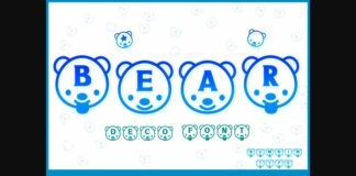 Bear Font Poster 1