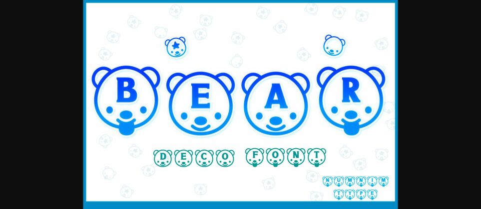 Bear Font Poster 1