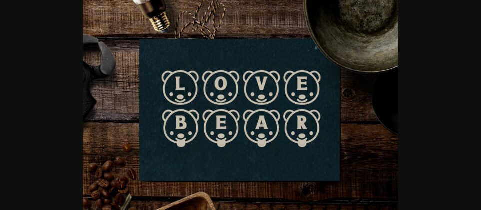 Bear Font Poster 7