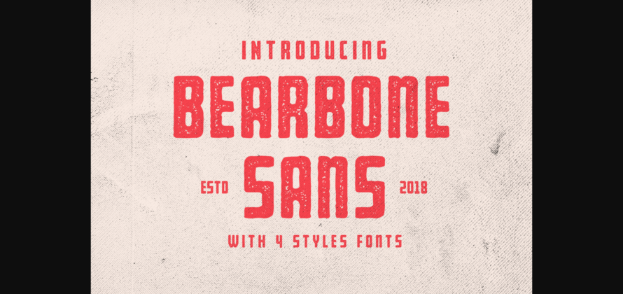 Bearbone Sans Font Poster 3